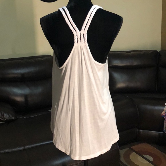 MUDD White Braided Straps Tank Top Size XL - Picture 4 of 6